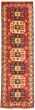 Bordered  Traditional Red Runner rug 10-ft-runner Afghan Hand-knotted 347235