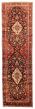 Bordered  Traditional Black Runner rug 11-ft-runner Persian Hand-knotted 352527
