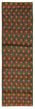 Bohemian  Tribal Green Runner rug 10-ft-runner Afghan Hand-knotted 353886