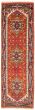 Bordered  Traditional Red Runner rug 8-ft-runner Indian Hand-knotted 369913