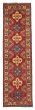 Bordered  Geometric Red Runner rug 10-ft-runner Afghan Hand-knotted 385989