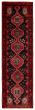 Geometric  Traditional Black Runner rug 13-ft-runner Turkish Hand-knotted 393965