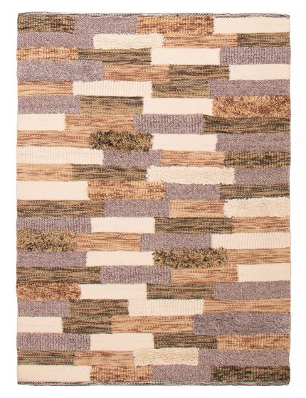 Braided  Transitional Brown Area rug 5x8 Indian Braid weave 390558