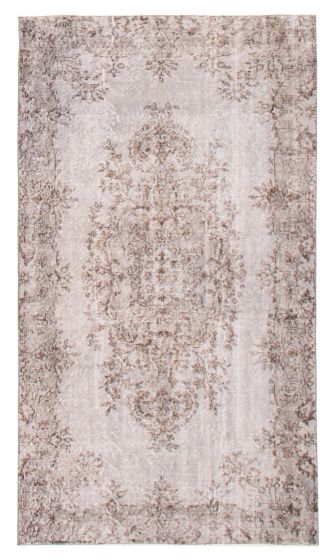 Transitional Grey Area rug 4x6 Turkish Hand-knotted 324084