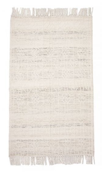 Braided  Transitional Ivory Area rug 5x8 Indian Braided Weave 375887