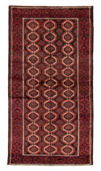 Bordered  Tribal Black Area rug Unique Persian Hand-knotted 383872