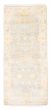 Bordered  Traditional Grey Runner rug 6-ft-runner Indian Hand-knotted 377875