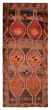 Geometric  Vintage/Distressed Red Area rug Unique Turkish Hand-knotted 389816