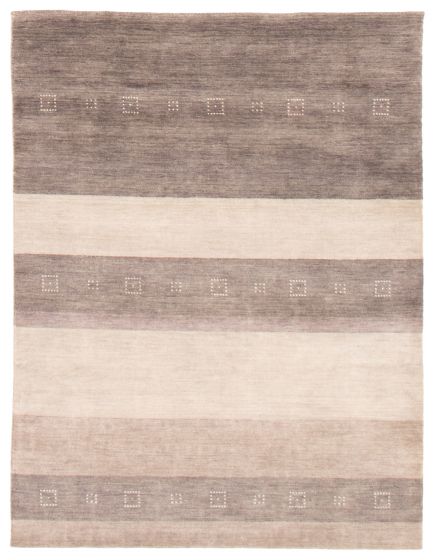 Gabbeh  Tribal Grey Area rug 4x6 Indian Hand Loomed 364788