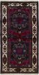Bordered  Tribal Red Area rug 4x6 Afghan Hand-knotted 285056