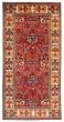 Bordered  Traditional Red Runner rug 11-ft-runner Turkish Hand-knotted 358608