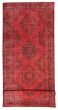 Bordered  Transitional Red Area rug Unique Turkish Hand-knotted 362241