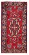Bordered  Traditional Red Area rug Unique Turkish Hand-knotted 390816