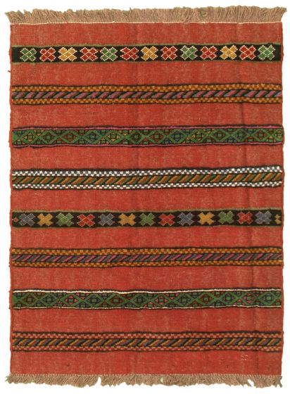 Carved  Tribal Brown Area rug 3x5 Turkish Hand-knotted 333131