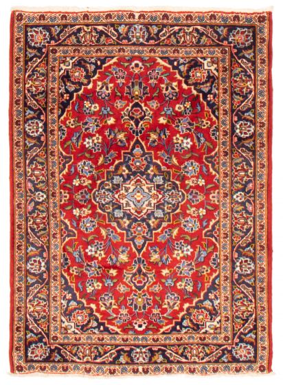 Bordered  Traditional Red Area rug 3x5 Persian Hand-knotted 373638