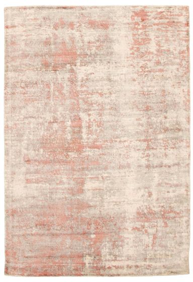 Casual  Contemporary Grey Area rug 4x6 Indian Hand Loomed 344703