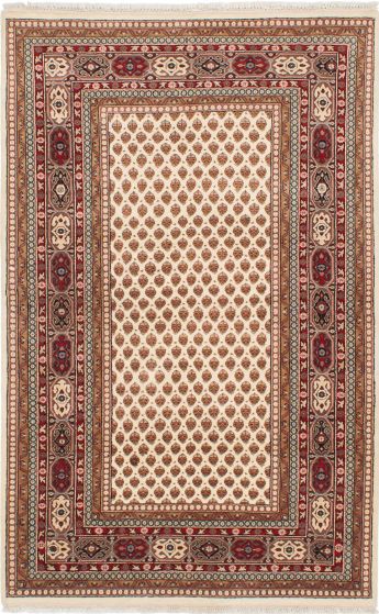 Traditional Blue Area rug 3x5 Indian Hand-knotted 208513