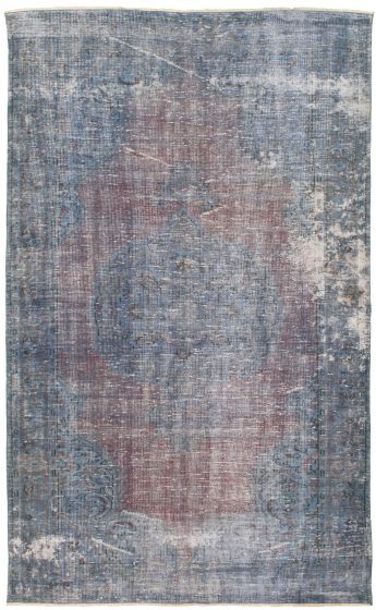 Bordered  Transitional  Area rug 6x9 Turkish Hand-knotted 326571