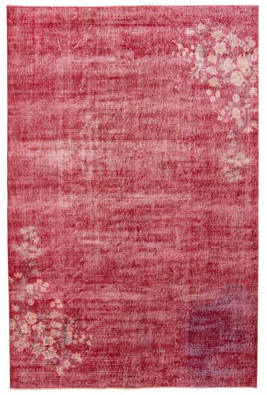 Traditional  Vintage Red Area rug Unique Turkish Hand-knotted 362779