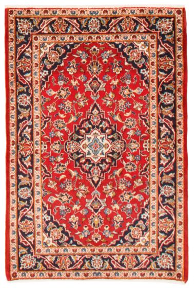 Bordered  Traditional Red Area rug 3x5 Persian Hand-knotted 366363