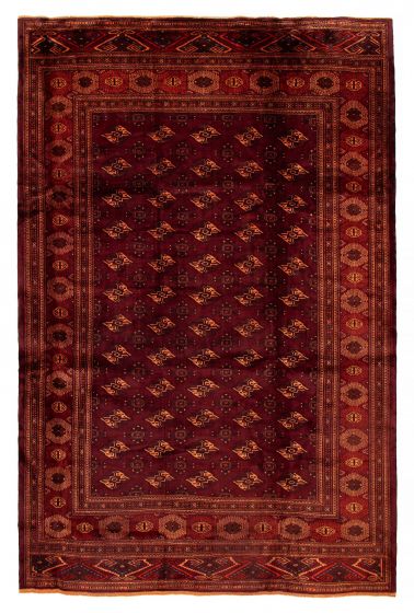 Traditional  Tribal Red Area rug 9x12 Afghan Hand-knotted 408067
