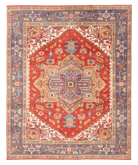 Bordered  Traditional Brown Area rug 6x9 Indian Hand-knotted 377247