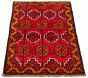 Afghan Akhche 3'3" x 5'1" Hand-knotted Wool Red Rug