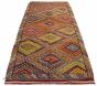 Turkish Konya 5'9" x 13'4" Flat-Weave Wool Tapestry Kilim 