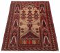 Afghan Royal Baluch 3'4" x 5'7" Hand-knotted Wool Rug 