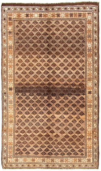 Bordered  Tribal  Area rug 5x8 Turkish Hand-knotted 326784