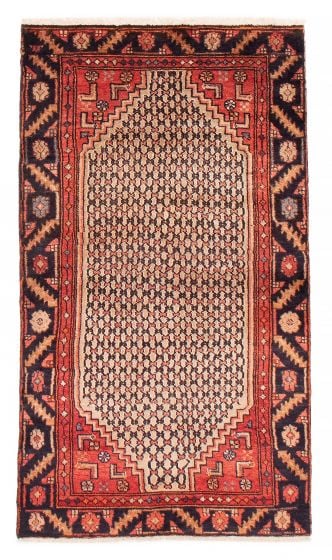 Bordered  Tribal Green Area rug 3x5 Persian Hand-knotted 385284