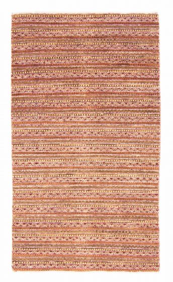 Carved  Transitional Brown Area rug 3x5 Pakistani Hand-knotted 380059