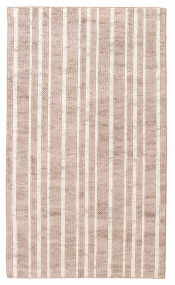 Braided  Transitional Ivory Area rug 5x8 Indian Braided weave 387255