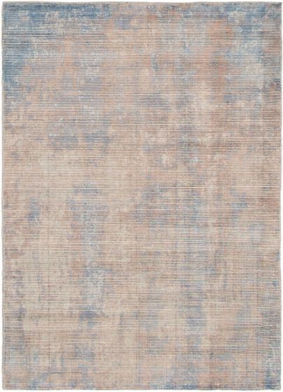 Casual  Contemporary Grey Area rug 4x6 Indian Hand Loomed 308091
