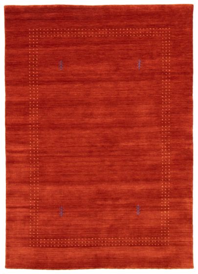 Gabbeh  Tribal Brown Area rug 5x8 Indian Hand Loomed 364513