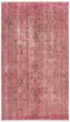 Bordered  Transitional Pink Area rug 4x6 Turkish Hand-knotted 361416