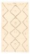 Moroccan  Tribal Ivory Area rug 5x8 Pakistani Hand-knotted 366894