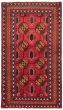 Geometric  Tribal Red Area rug 3x5 Afghan Hand-knotted 367731