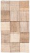 Transitional Brown Area rug 4x6 Turkish Flat-Weave 369428