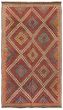 Flat-weaves & Kilims  Geometric Red Area rug Unique Turkish Flat-Weave 369865