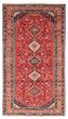 Bordered  Traditional Red Area rug 5x8 Persian Hand-knotted 373696