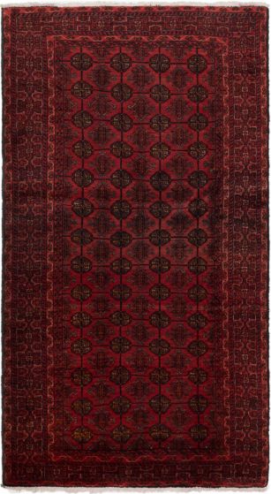 Traditional Red Area rug 4x6 Persian Hand-knotted 243865