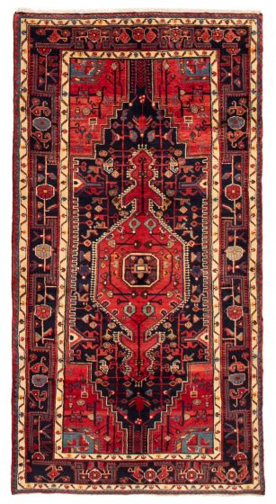 Bordered  Traditional Blue Area rug Unique Persian Hand-knotted 358550