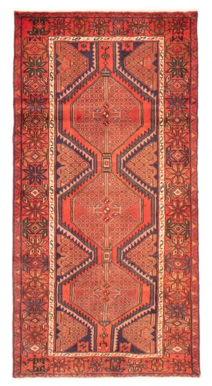 Bordered  Traditional Brown Area rug Unique Persian Hand-knotted 371861