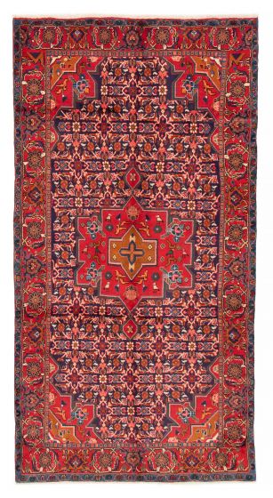 Bordered  Traditional Blue Area rug Unique Persian Hand-knotted 383891