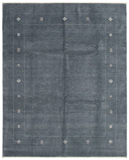 Gabbeh  Tribal Grey Area rug 6x9 Indian Hand Loomed 362550