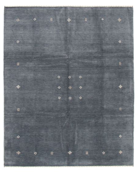 Gabbeh  Tribal Grey Area rug 6x9 Indian Hand Loomed 368715