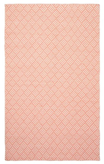Flat-weaves & Kilims  Traditional/Oriental Pink Area rug 5x8 Indian Flat-Weave 375366