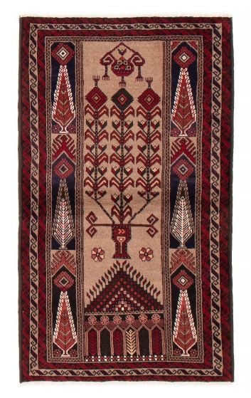 Bordered  Tribal Yellow Area rug 3x5 Persian Hand-knotted 381561