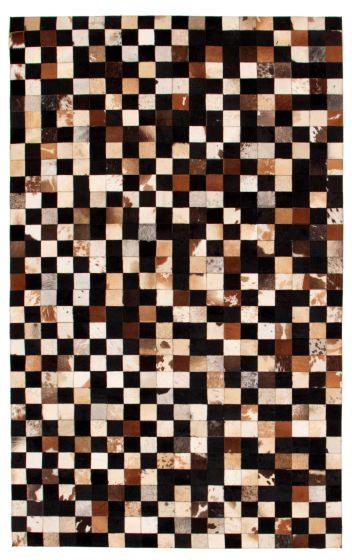 Accent  Transitional Brown Area rug 5x8 Argentina Handmade 350750